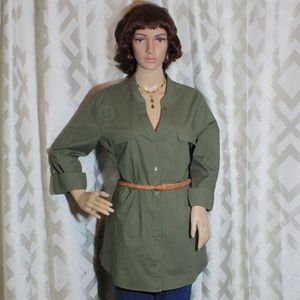 Guess NWT Pandora Belted Tunic Top